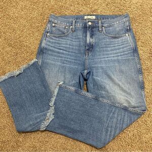 Madewell Cali Demi-Boot Jeans Raw-Hem Edition Size 31